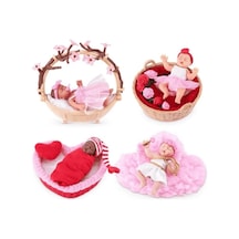 Mini Baby Tatlı Kalpler Sürpriz Paket Mnb22000 Özel Kalp Kapsül İçinde Ultra Gerçekçi Mikro Bebek Ve Tematik Oyun Aksesuarları