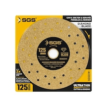 Sgs2241 Profesyonel Dekton Cam Granit Mermer Porselen Hassas Elmas Kesici Gold 125 Mm