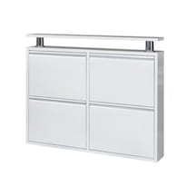 Kaser Metal Beyaz Ayakkabılık 2+2
