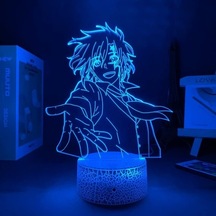 Goldenqian Çocuk Gece Lambası, 3d Gece Lambası, Renk Değişimli, Oda Dekorasyonu Gece Anime Led Işık Oda Dekorasyon Şeması Gece Lambası Çocuklar 3d Işık Yatak Odası 8pe7q5 Siyah