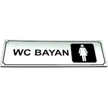 Wc Tuvalet Tabelası Bayan Kapı Yönlendirme Levhası 5 Cm X 15 Cm (419083243)