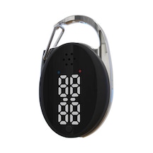 Xiyyadms Siyah Ultrasonik Sinek Kovucu Taşınabilir Anahtar Kemerli 360 Koruma 3 Seviye Ayar İle Zaman Gösterici