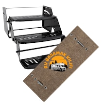 Beylini Dayanıklı Karavan Basamak Koruyucu Halı 45 x 45
