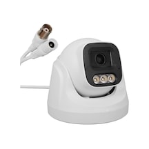 Plato Pl-37711 Ahd Dome Güvenlik Kamera 2mp 3.6mm 3 Warm Led Sesli Renkli Gece Görüş Mikrofonlu