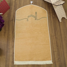 El Kuba Lüks Astarlı Biyeli Seccade Vizon 66x125cm 565 Gr Çok Renkli