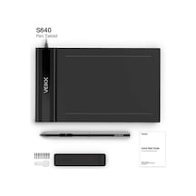 Veikk S640 6 x 4" 8192 Levels 5080 LPI Grafik Tablet + Kalem
