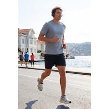 Buratti Pamuklu Baskılı Regular Fit Bisiklet Yaka Erkek T Shirt 59020205 Açık Gri