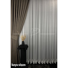 Fon Perde Keten Fonluk Aplim Desen 1. Kalite Tok Duruş