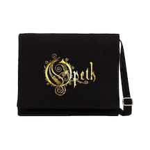Opeth Logo Classic Siyah Kanvas Postacı Çantası