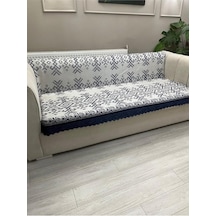 Koltuk Örtüsü Süngerli Kaymaz Mavi 170 X 210