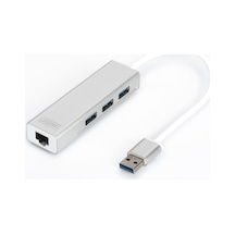 Da 70250 1 Digitus 3 Port Usb 3.0 Hub & Usb 3.0 Gigabit Ethernet