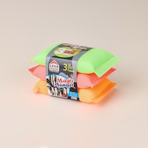 House 3'lü Sihirli Sünger - Asorti - 13x7 Cm Çok Renkli
