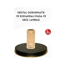 Buğz Kristal Tasarımlı Rgb Led Gece Lambası Kumandalı, Renk Değiştiren Dekoratif Işık Diğer