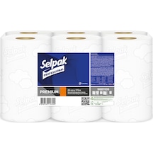 Selpak Professional Premium Sensörlü Dispenser Rulo Havlu 6'lı 25 CM x 175 M