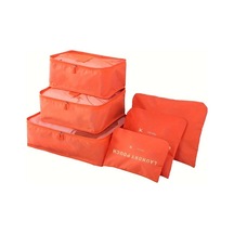 Hightower 6 Parçalı Turuncu Seyahat Paketleme Seti Pratik Bagaj Organizer Kıyafet Ayakkabı Çantası Turuncu