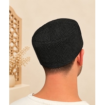 Erkek Namaz Takkesi Kalıp Takke Hac Umre Ve Günlük Kullanım Siyah