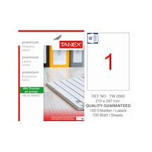 Tanex Tw-2000 Laser Etiket A4