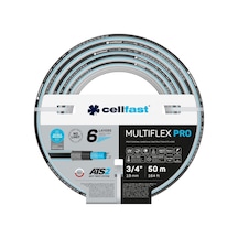 Cellfast Multiflex Pro 6 Katmanlı Bahçe Sulama Hortumu 3/4" 50 M
