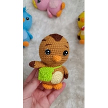 Katuriler Minik Kahverengi Kuş Amigurumi Oyuncak Sülün