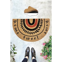 Coco Homerain 45x75 Cm Doğal Koko Kıl Paspas,hindistan Naturel Kapı Önü Paspası Renkli