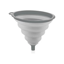 Katlanır Akordiyon Huni 12 18 14 Cm Gri