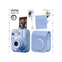 Instax Mini 13 Fotoğraf Makinesi Deri Çanta Albüm Kıskaç + 10'lu Film Hediye Seti