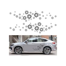 Sones 2 Adet/takım D-483 Çiçek Desenli Araba Modifiye Dekoratif Çıkartma Mavi