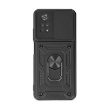 Xiaomi Poco M4 Pro 4g Kılıf Pars Lens Yüzüklü Silikon