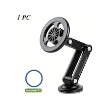 Willowhaven Siyah 1 Adet Araç Telefon Tutucu 360 Derece Dönebilir Güçlü Mıknatıslı Universal 4-7 İnç