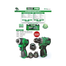 Profesyonel 16v Akülü Set, 2'li + 2x2 Ah Çift Akü, Haispro Rb-03