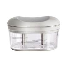 Sarımsak Presi Öğütücü Manuel Gıda Doğrayıcı El İtmeli Sarımsak Kesici Taşınabilir Gıda Gri