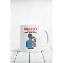 Babamın Gölgesini Görsem Sarılırım Baskılı Kupa Bardak Beyaz