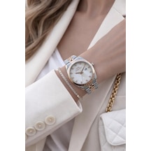 Slazenger Yeni Sezon Elite Model 50 Mt Suya Dayanıklı Bileklik Hediyeli Kadın Kol Saati Vs.blkt.0906 Rose Gold