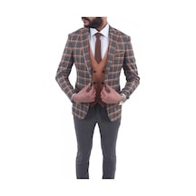 Jan Carlucci Kombinli Slimfit Drop 6 Takım Elbise (477094577) Koyu Gri