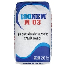Isonem M03 Su Geçirimsiz Elastik Tamir Harcı 20 Kg Gri