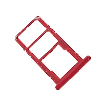 Samsung Uyumlu Galaxy A03 Sim Kart Tepsisi Cam Sm-a035f Kırmızı