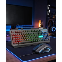 Işıklı Mekanik Gaming Klavye Ve Fare Seti Pg8018