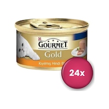 Gourmet Gold Kıyılmış Hindi Etli Yetişkin Kedi Konservesi 24 X 85 Gr