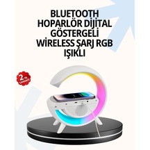 15w Hızlı Şarj Destekli Led Atmosfer Işığı Alarm Fonksiyonlu Lamba