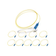 10 Adet Sc Sx Sm 9/125 Pigtail Fiber Optik Kablo 1 Metre