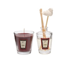 Yılbaşı Kış Ateşi Oda Kokusu&vegan Mum Seti Kırmızı