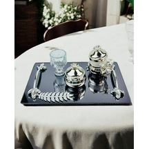 Elegance Söz Kahve Tepsisi Gri Gri