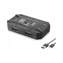 M1 Pro Mobil Oyun Klavye Mouse Dönüştürücü Adaptör Bluetooth 5.0 Type-c Siyah Evimdeyokyok