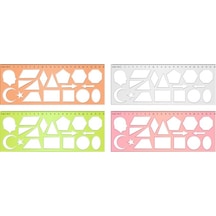 Hatas Geometrik Şablon Cetvelli Atatürklü 25 Cm 02285 Diğer