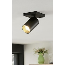 MYLIGHTS LED APLİK LED AVİZE LED SPOT  KARE GÖVDE MAT SİYAH GÜN I Siyah