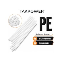 Takpower Plastik Kaynak Elektrodu Beyaz Pe 0.9 X 400 Mm 20 Adet
