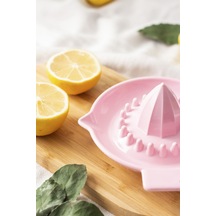 Bezos Akrilik Koyu Pembe Limon Sıkacağı Pratik Limon Sıkacağı Ventra