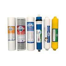 Su Arıtma Açık Cihaz Çift Sedimentli Mineral Filtreli 6lı Set