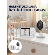 Yakınlaştırma Özellikli Gece Görüşlü Bebek İzleme Kamerası Yeni Nesil 89382234