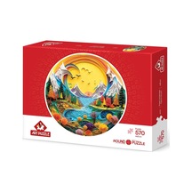 Kağıttan Manzara 570 Parça Round Puzzle